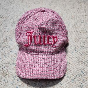 Juicy Couture Pink Tweed Hat